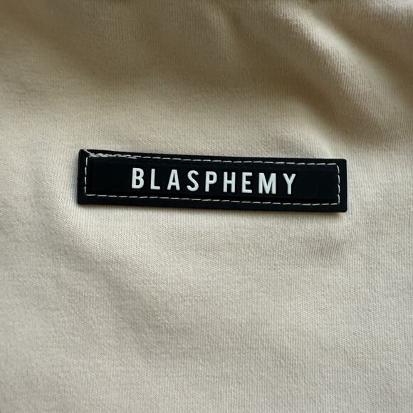 Blasphemy NYC Cream Angels Graphic T-Shirt 2XL Oversized Streetwear Gothic Tee - Picture 11 of 11